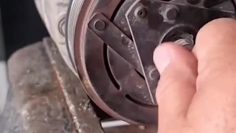 Repair air conditioning compressor bearing