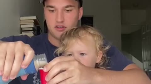 Funny Uncle and Niece Are Taking shots