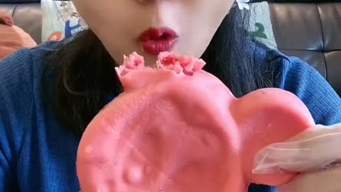 asmr ice cream eating