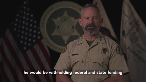 (WATCH VIDEO) CA Sheriff's message to Gov Newsom is Amazing