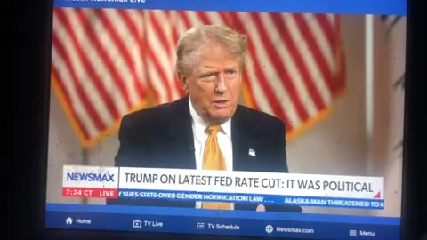 Newsmax trump on fed rate cut it was political