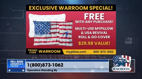 Visit MyPillow.com/warroom To Get Your WarRoom Exclusive Special Today!