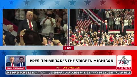 Trump Takes The Stage In Grand Rapids, Michigan For First Post-Assassination Attempt Rally