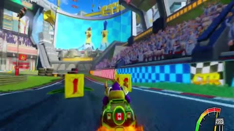 Crash Team Racing Nitro Fueled - Turbo Track Gold Relic Race Gameplay