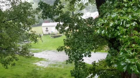 Willow Creek Overflows with Thunder and Lightening in Ohio