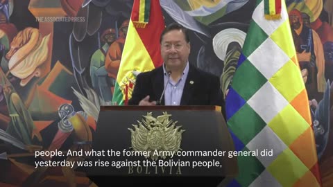 Bolivia president angrily rejects allegations he was behind attempted coup