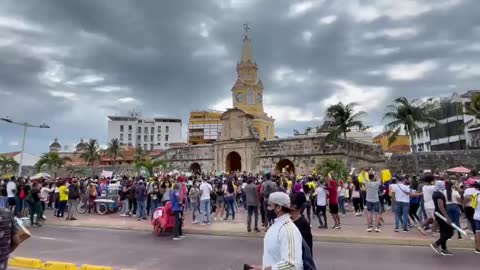 Plantón en Torre del Reloj