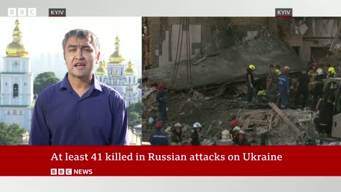 Ukraine observes day of mourning after deadly Russian missile strikes | BBC News