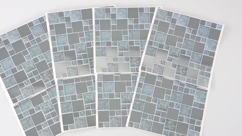 Silver tile stickers chrome tile transfers - KITCHEN MAKEOVER ON A BUDGET! DIY DREAM KITCHEN UK