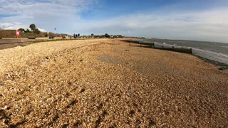 Seafront hiking speedlapse.