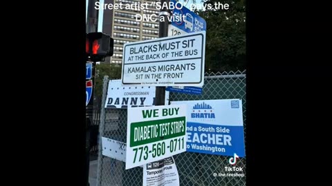 Weird Signs at the DNC.. FFS..