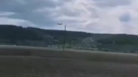 Ukraine War - The passage of a pair of Su-25 Russian Aerospace Forces in the Donbass