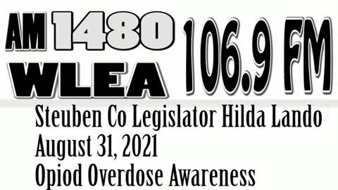 Steuben Co Lawmaker Hilda Lando, August 31, 2021, Talking About Opiod Overdose Awareness