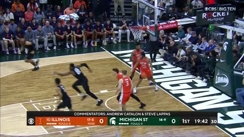 MSU Basketball 🏀 - Malik Hall strikes first 🔥