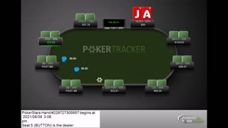 Triple barrel bluff at No Limit Holdem Ace Jack Suited