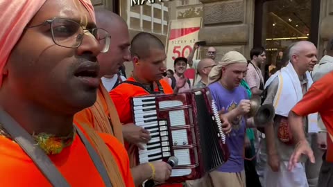 Jagannath Ratha Yatra festival in Prague, Czech Republic July 2024