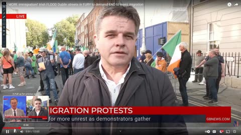 Dougie Beattie-GBN News reporter almost ARRESTED at an Irish Protest 19-09-24