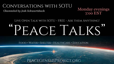 "Peace Talks" withe SOTU, channeled by Josh Schwartzbach