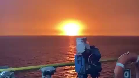 Caspian Sea: Likely Oil Rig Explosion