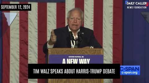 Tim Walz Speaks About Harris-Trump Debate