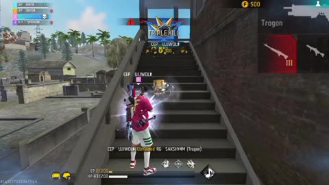 1 vs 4 in tournament free fire