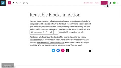 Reusable blocks _ WordPress.com Support