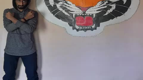 TIGER WALL ART WORK