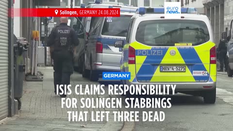 Islamic State group claims responsibility for Solingen stabbings that left three dead