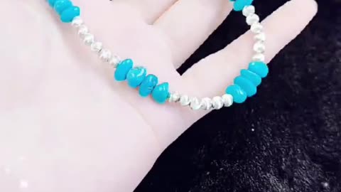 GN-20240914-01 Hot selling Sleeping Beauty Mine natural Sterling treatment turquoise Necklace S925