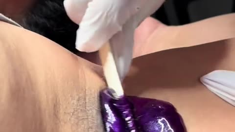 Underarm Waxing with Sexy Smooth Purple Seduction Hard Wax | Beauty Bar Tusita