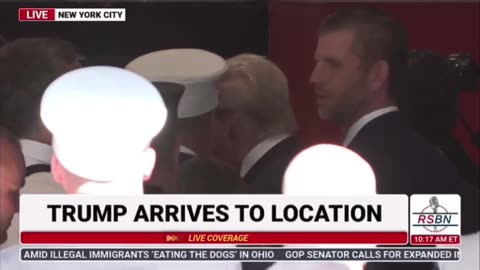 President Trump at a firehouse NYC