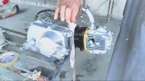 How to paint motorcycle engine without opening