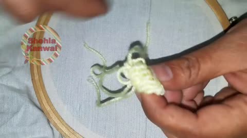 Hand Embroidery-Amazing Simple Trick For Making Puff Flower