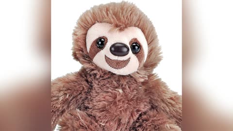 Wild Republic Sloth Plush, Stuffed Animal, Plush Toy, Gifts for Kids, Hug’Ems 7"