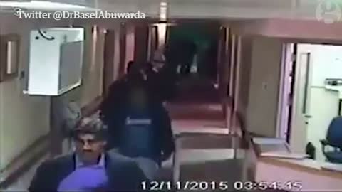 CCTV shows Israeli undercover soldiers raiding West Bank hospital