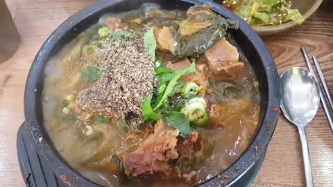 Korean soul food "bone soup"