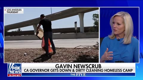 Jesse Watters- Gavin Newsom picks up literal garbage left behind from failing policies