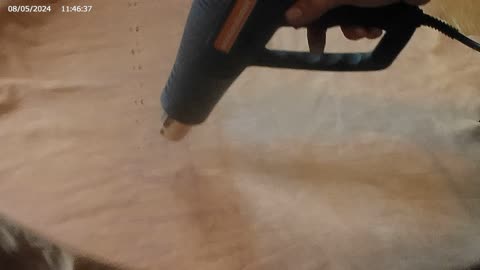 heating wax on leather