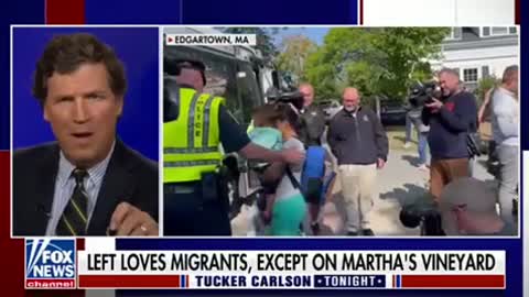 Tucker Carlson highlights the liberal hypocrisy of illegals