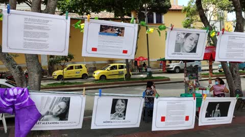 Plantón de mujeres en Bucaramanga 2