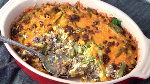 Keto CheeseBurger Casserole Recipe