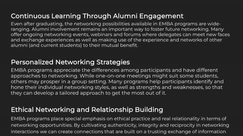 What Networking Opportunities Exist in Executive MBA Programs?