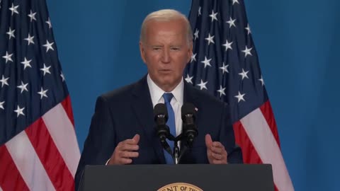 Joe Biden holds press conference at NATO summit - July 11, 2024