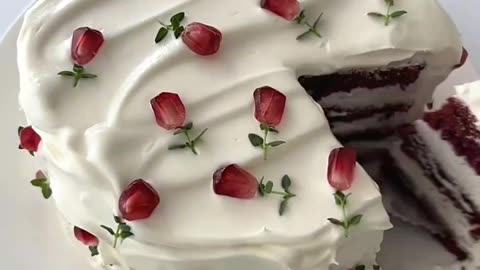 Red rose Cake 🍰