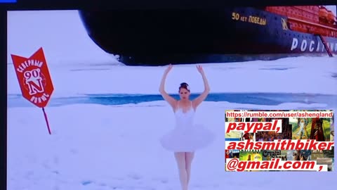 #news, #Ballerina, performs Swan Lake at North Pole, is a fuck