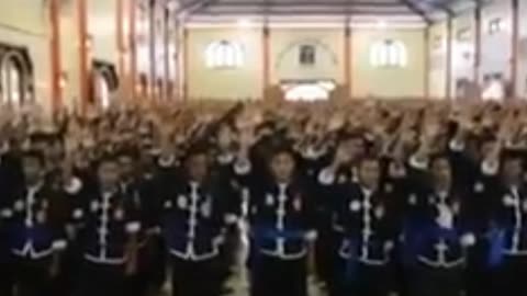 Suasana Pengesahan Warga dan Pendekar 117/103 IKS.PI Kera Sakti Di Padepokan Pusat Madiun Tahun 2017