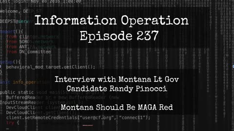 IO Episode 237 - Montana Lt Gov Candidate Randy Pinocci 4/30/24