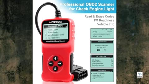 Review - OBD2 Scanner Diagnostic Tool - Professional Car Code Reader