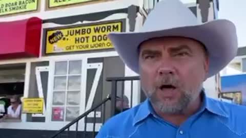 CANADA - Jumbo Worm Dogs at the Calgary Stampede