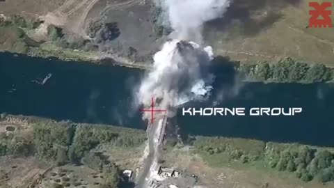 💥💣 "Finishing" the bridge over Seym River near Karizh, Kursk region.